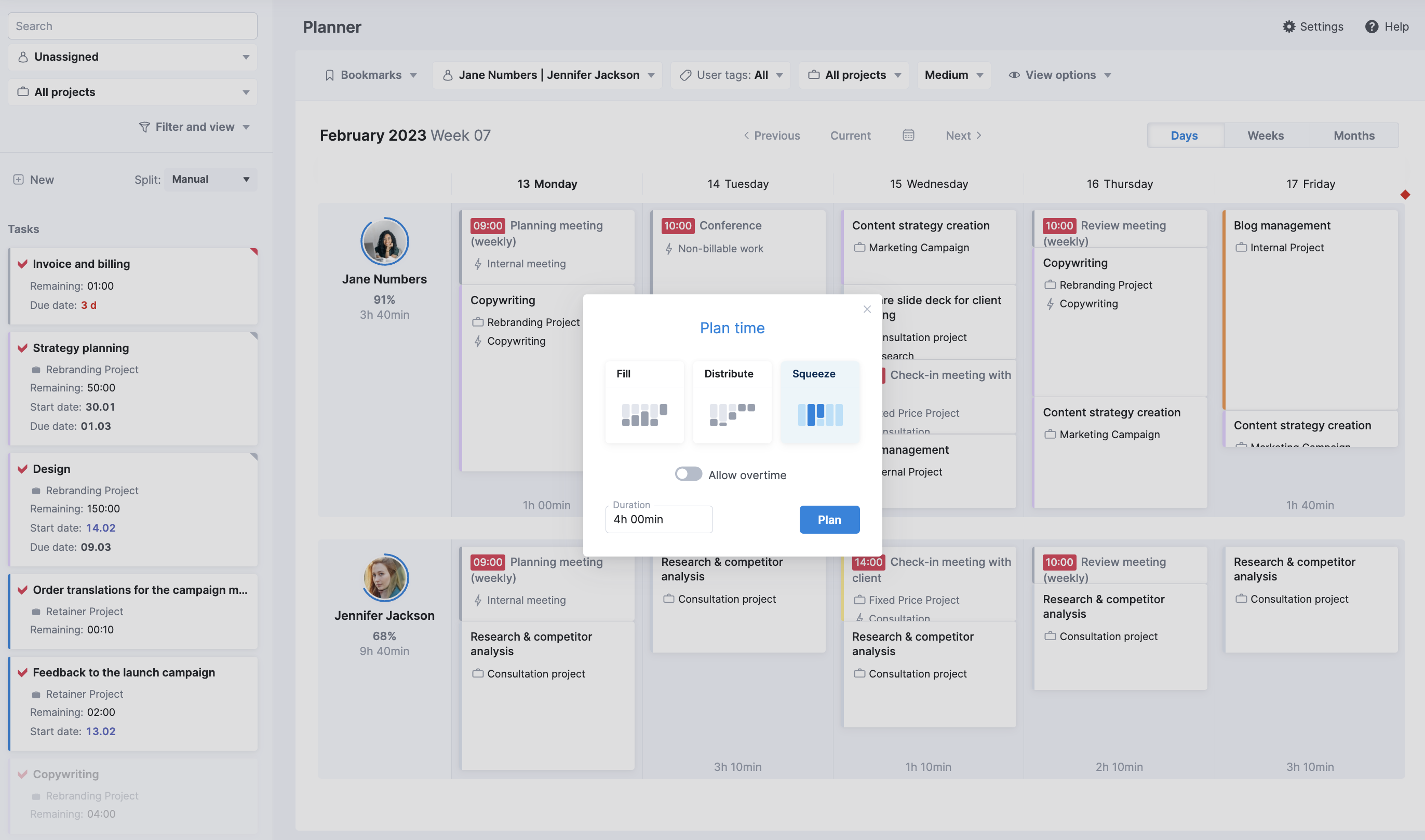 Planner – Scoro Help Center