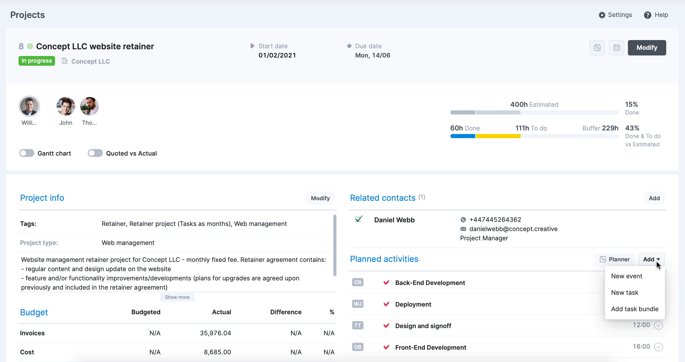 Task bundles – Scoro Help Center