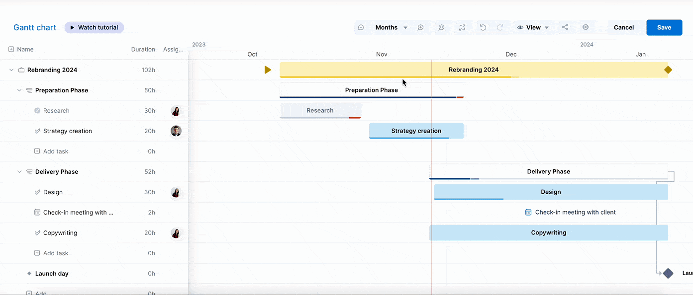 Add dependency between tasks.gif