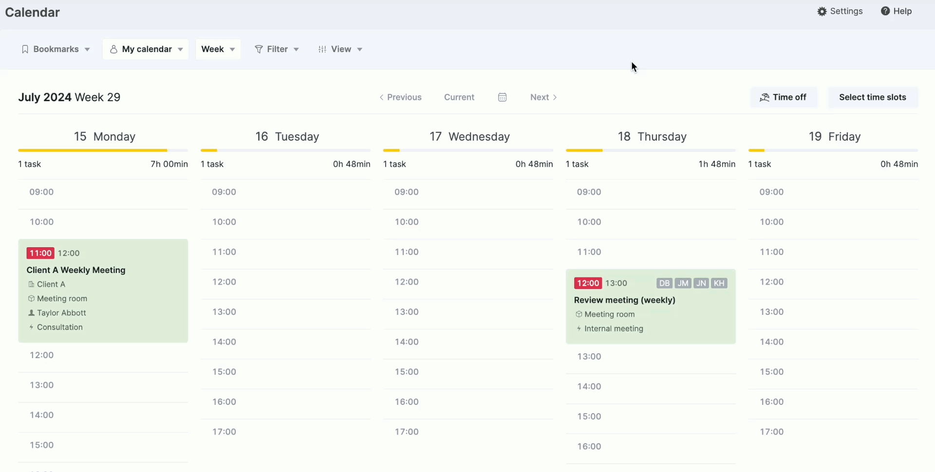 Time off Scoro Help Center
