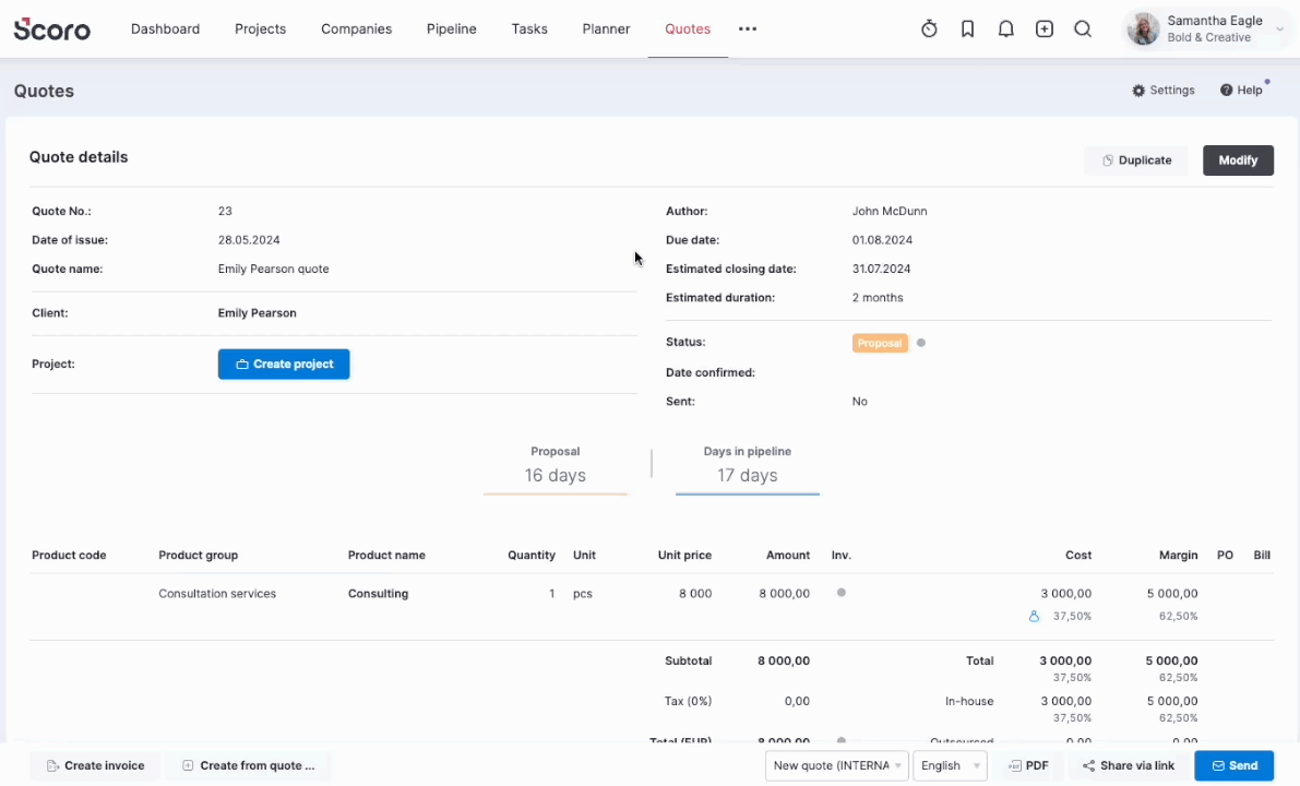 Quick action menu - New quote.gif