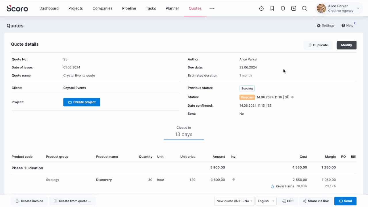 Create a project from quote.gif