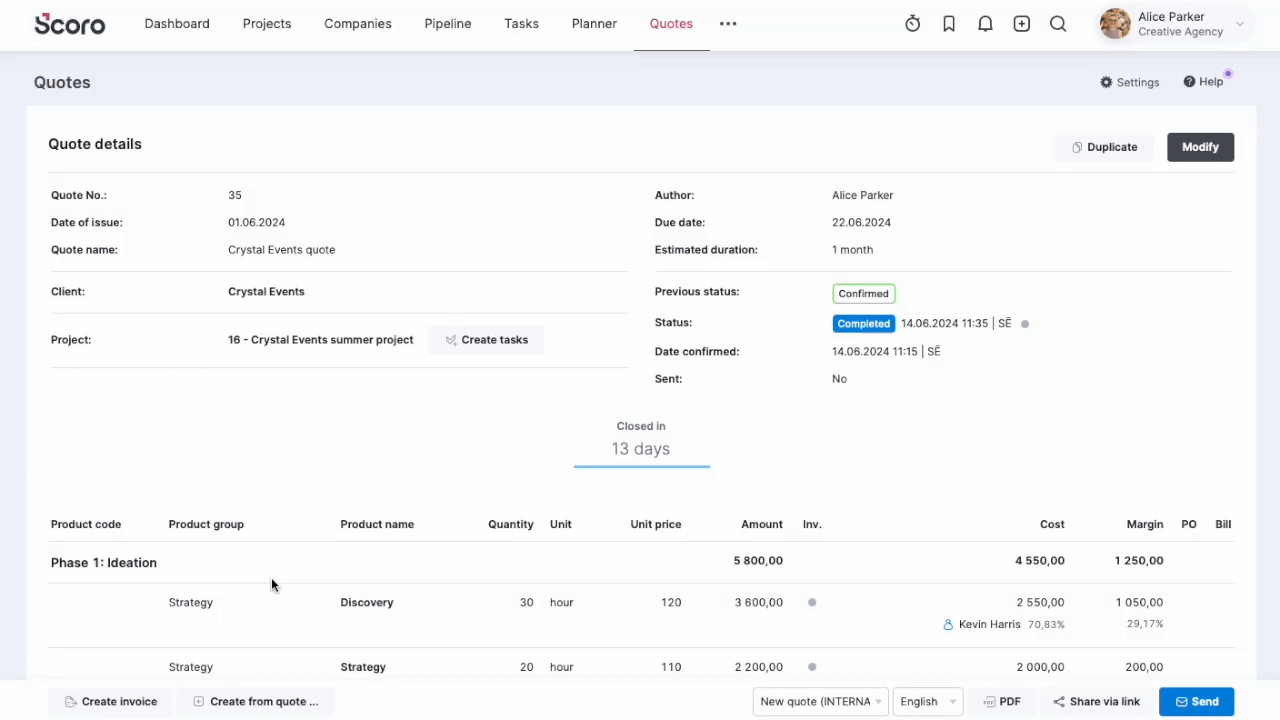 Create invoice from quote - Percentage of total quote.gif