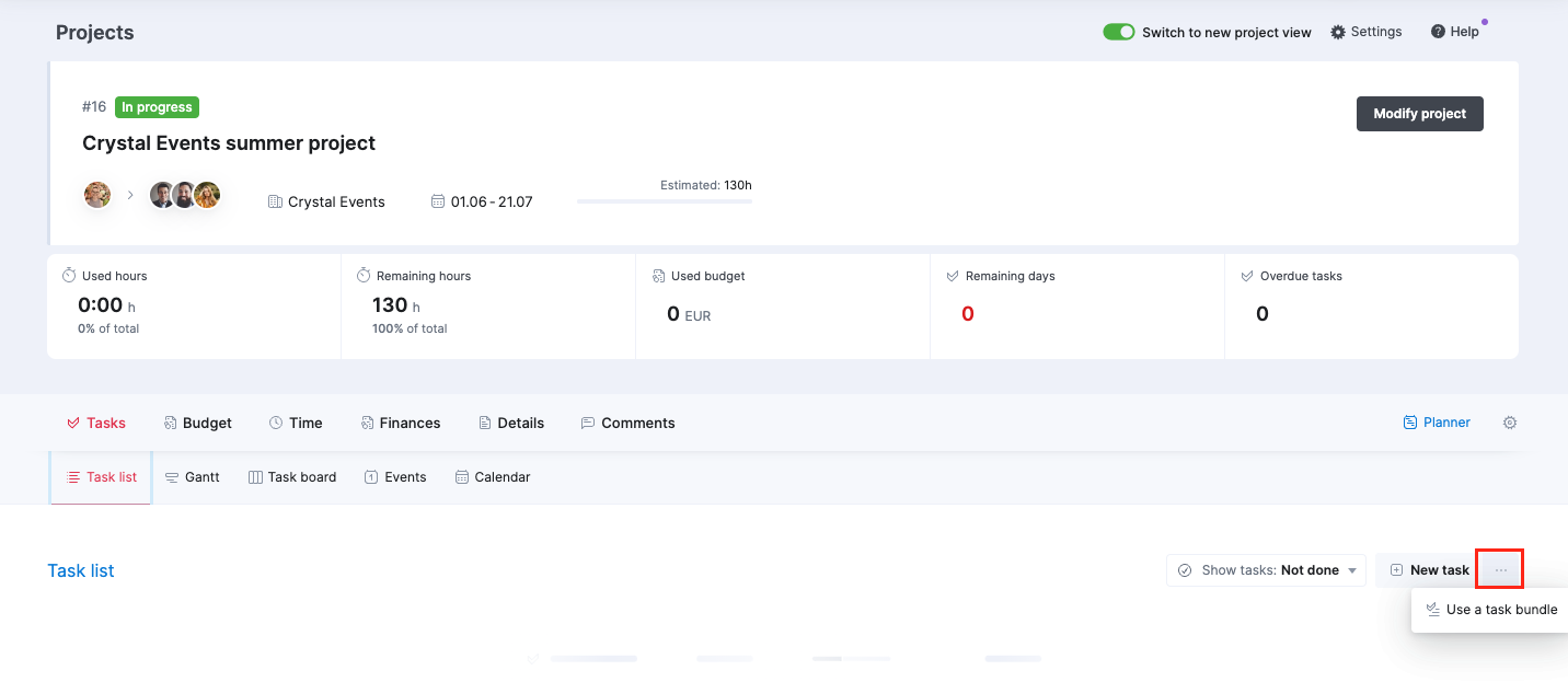 Task bundles – Scoro Help Center