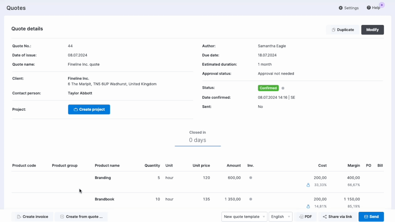 Create partial invoice from quote.gif