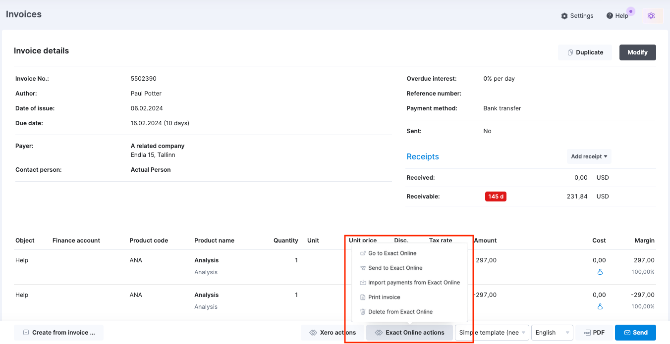 Exact online - quick actions options.png