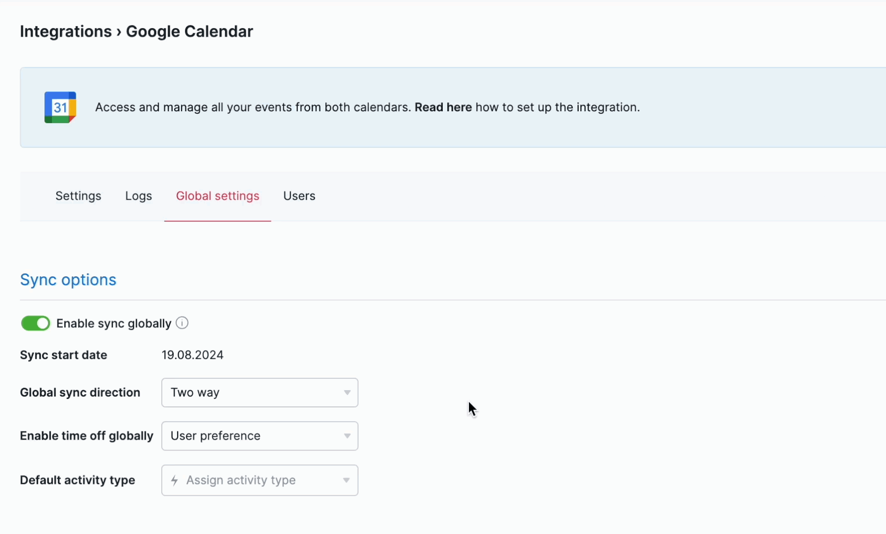 Google Calendar integration - Enable time off globally.gif