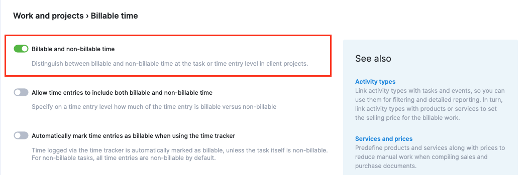 Billable time – Scoro Help Center