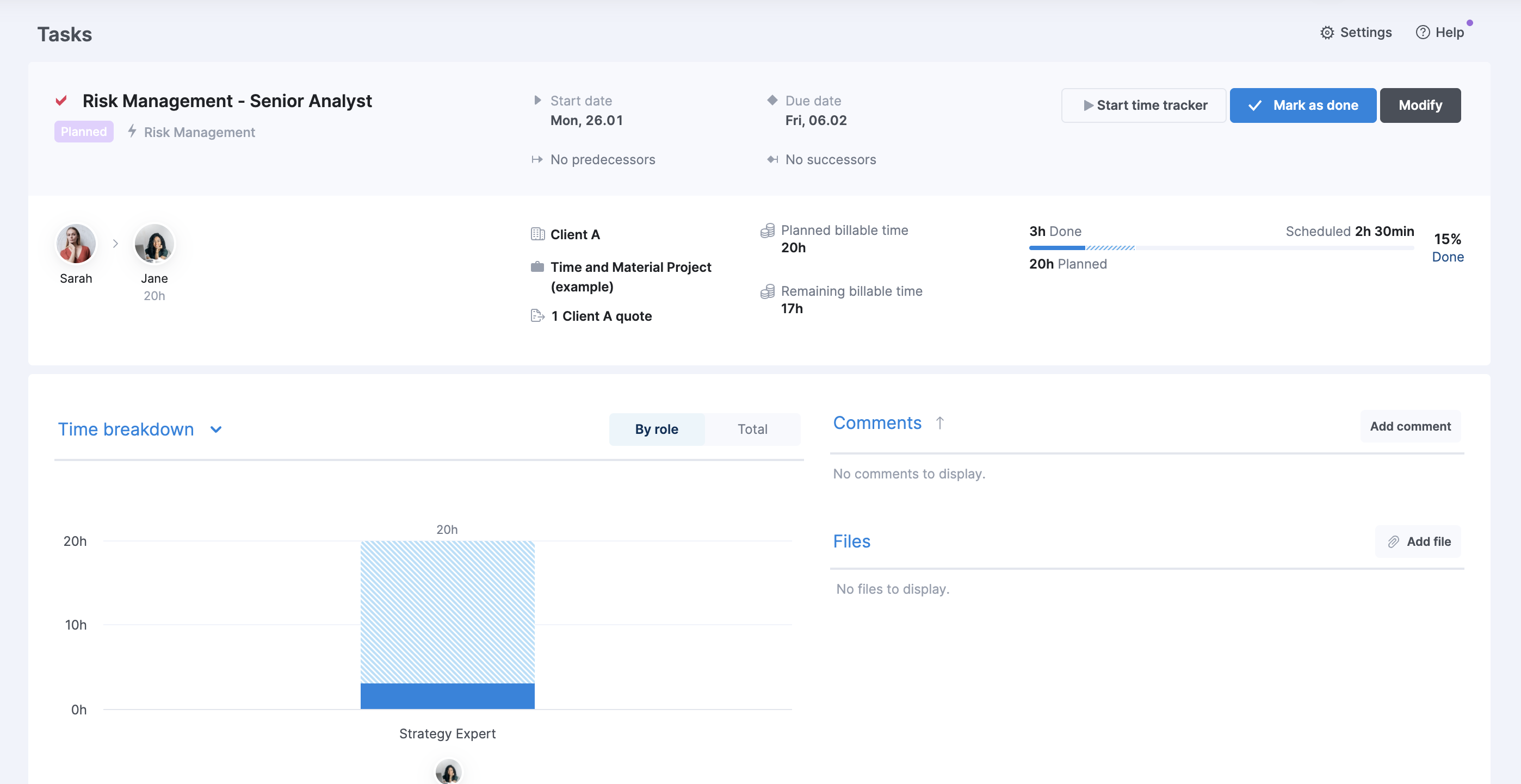 Regular tasks, parent tasks, and subtasks – an overview – Scoro Help Center